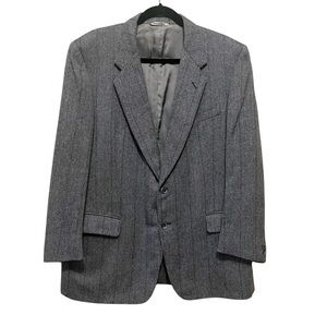 CANALI Cashmere Two Button Italian Made Sport Coat Blazer Tan Gray US 46 IT 56